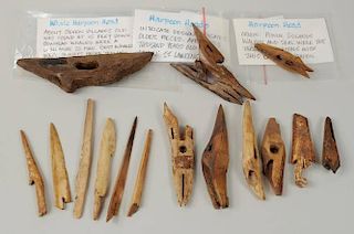 Group of Inuit Carved Fossilized Hunting Tools