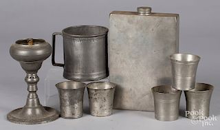 Group of miscellaneous English pewter