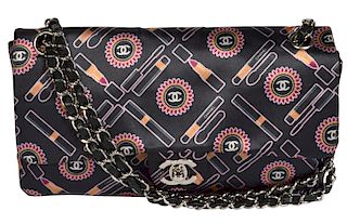CHANEL Classic Flap Bag with Unusual Print