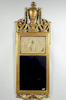 Continental Carved & Gilt Mirror