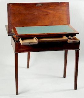 Unusual Georgian Mechanical Game Table Desk