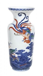 A Japanese Porcelain Vase, Height 10 1/4 inches.