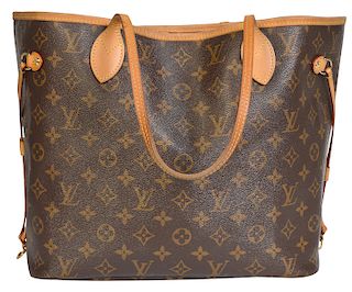 'Neverfull MM' Monogrammed Tote Bag Louis Vuitton