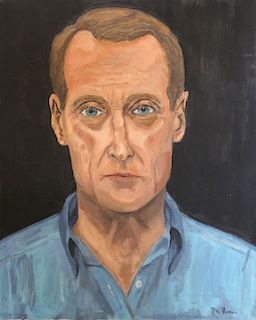 FINN, Mike. Oil on Canvas. Self Portrait.