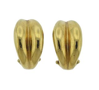 Tiffany &amp; Co 18K Gold Huggie Earrings