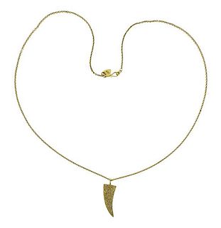 Me &amp; Ro 18K Gold Diamond Pendant Necklace