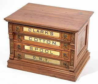 CLARK'S O.N.T COUNTRY STORE SPOOL CABINET