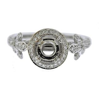 Jude Frances 18K Gold Diamond Engagement Ring Mounting