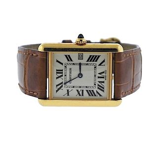 Cartier Tank 18K Gold Quartz Watch