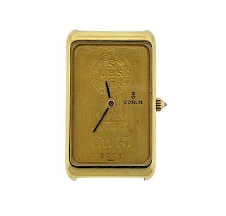 Corum 18K 24K Gold 15 Gram Gold Ingot Watch
