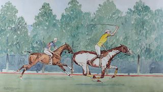 Paul Desmond Brown Watercolor & Gauche