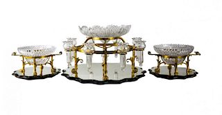 F & C Osler Ormolu Mounted Table Garniture