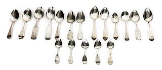 A Group of 18 Silver Spoons,