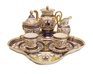Sevres Porcelain Tete-a-tete Tea Service 