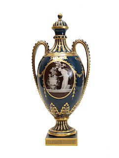 Minton Pate-Sur-Pate Decorated Urn by A Birks