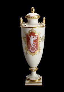 Minton Pate-Sur-Pate Decorated Urn by A Birks
