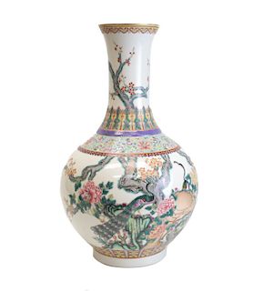 Chinese Enamel Porcelain Vase Guangxu Reign