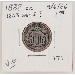 United States Shield Nickel 1883