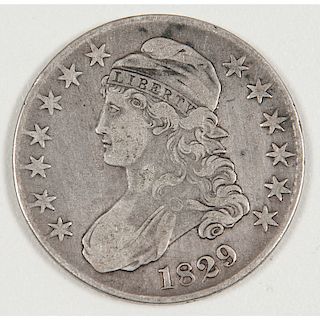 United States Capped Bust Half Dollar 1829