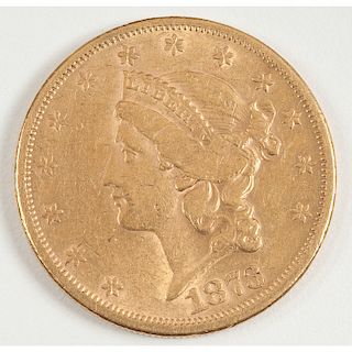 United States Liberty Head $20 Gold Coin 1873-S