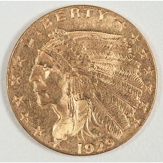 United States Indian Head Quarter Eagle 1929