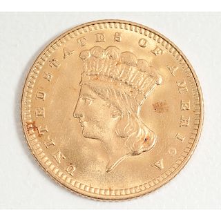 United States Indian Princess Head $1 Gold Coin 1876