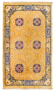 A Chinese Ningxia Carpet 102 1/2 x 62 inches.