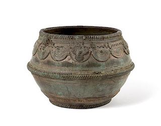 An Indian Bronze Bowl Diameter 5 inches.