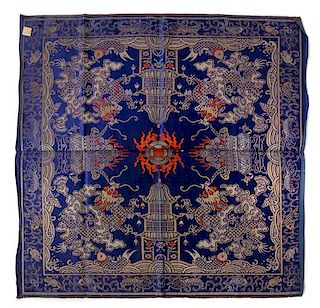 * Eleven Chinese Embroidered Silk Panels Length of largest 65 1/8 x width 19 1/8 inches.