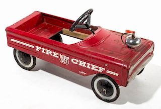 AMF FIRE CHIEF PRESSED-STEEL PEDAL CAR