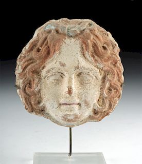 Greek Canosan Face of Gorgon (from Volute Krater)