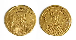 Michael II Constantinople Mint Gold Solidus Coin