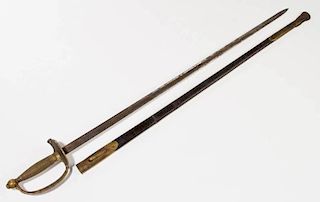AMES U.S. MODEL 1840 NCO SWORD WITH SCABBARD