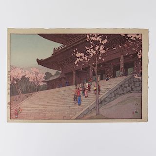 Hiroshi Yoshida (1876-1950): Chionin Temple Gate 