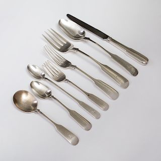 Gorham Silver Part Flatware Service in the 'Old English Tipt' Pattern 