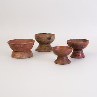 Group of Four Painted Pottery Vessels