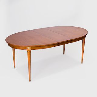 Directoire Style Brass-Mounted Fruitwood Extension Dining Table