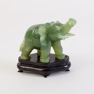 Chinese Chrysophase Model of an Elephant