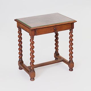Flemish Baroque Style Walnut Side Table