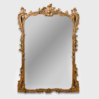 Louis XV Style Provincial Giltwood Mirror