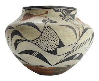 Acoma Polychromed Pottery [Olla]