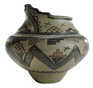 San Ildefonso Pottery Polychrome Vase