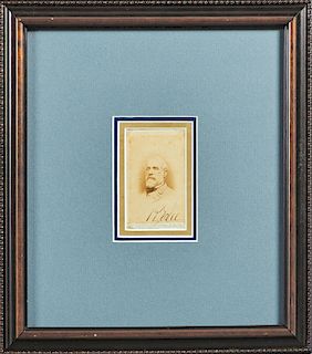 Rare Robert E. Lee Autographed Carte de Visite, 1866, by Vannerson and Jones, Richmond, VA, together with a 1928 letter giving the provenance of this 