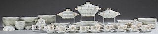 One Hundred Eight Piece Set of Limoges Porcelain Dinnerware, c. 1900, by Theodore Haviland, retailed by John Gauche & Sons, New Orleans, consisting of