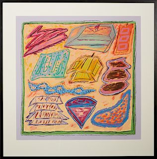 Ida Kittenberg Kohlmeyer 1912-1997, New Orleans), "Cluster Point," serigraph, 12/100, 1989, pencil numbered and titled lower left margin, pencil signe