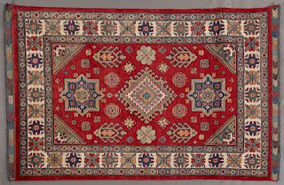 Uzbek Kazak Carpet, 4' 1 x 6'.