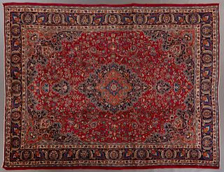 Mashad Carpet, 9' 6 x 13' 2.