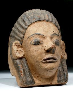 Etruscan Roof Element / Antefix - Woman's Head