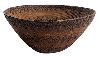 Native American Coiled Basket