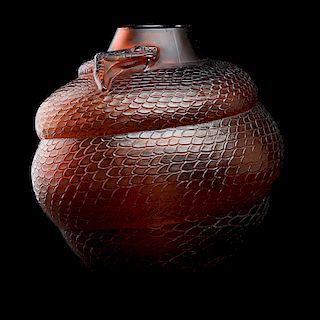 LALIQUE "Serpent" vase